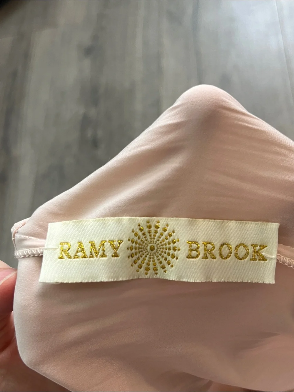 Ramy Brook Light Blush Smocked Waist Babydoll Dress Size Medium